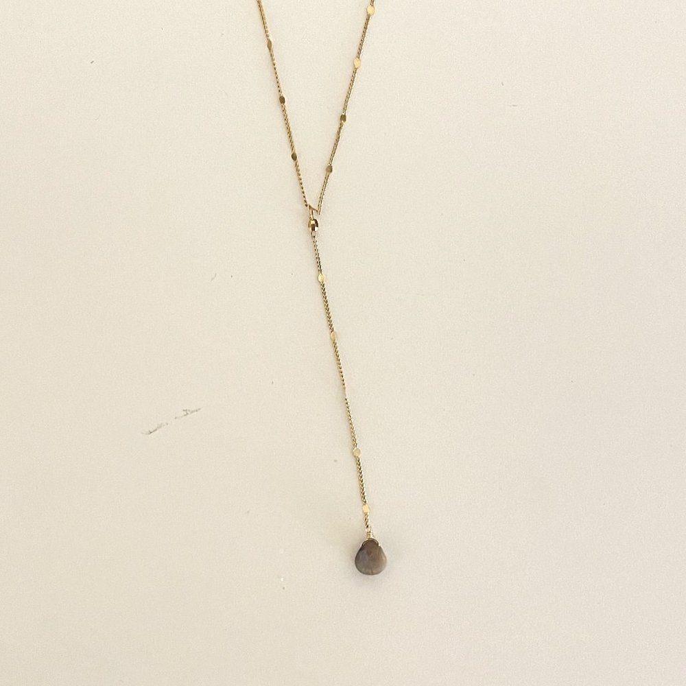 Serefina Anthropologie Stone Drop Necklace